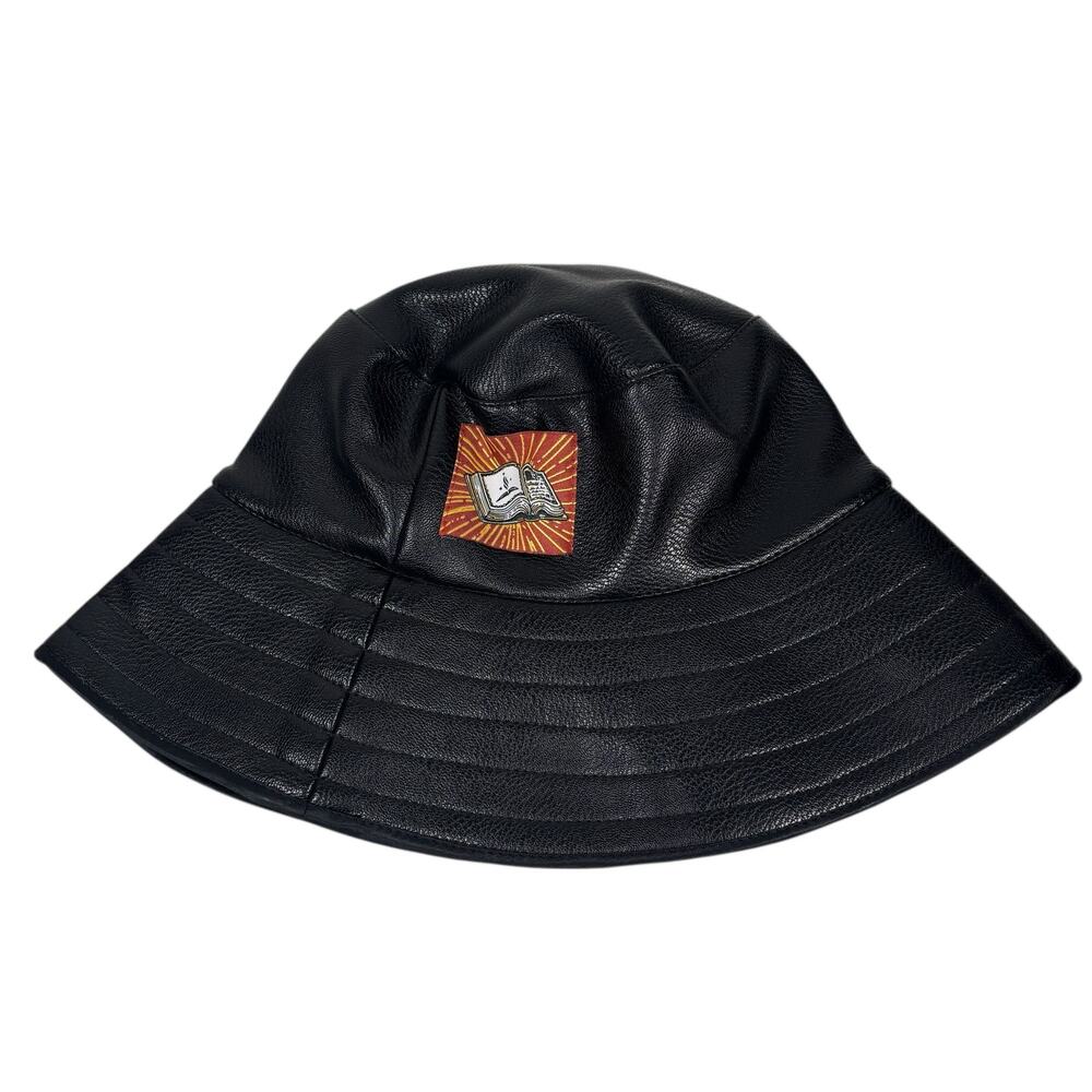 Boramy Viguier FAUX LEATHER BUCKET HAT